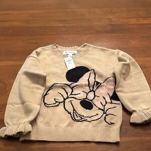Disney Beige Sweater with Character Design